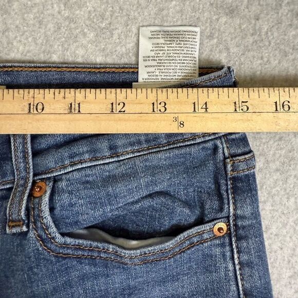 Levis Womens Size 31 Wedgie Fit Skinny Denim Jeans Blue High Rise Button Fly - Picture 6 of 10